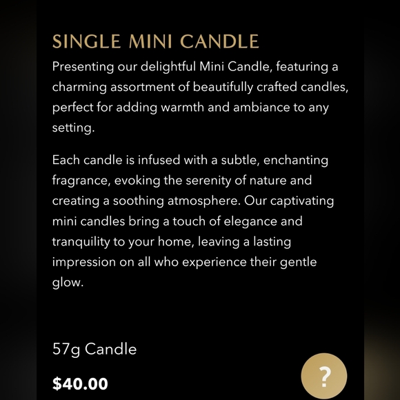 Mini Candle Hazelnut in Oak Scent - Picture 2 of 4